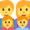 Family: Man, Woman, Girl, Boy emoji on Twitter